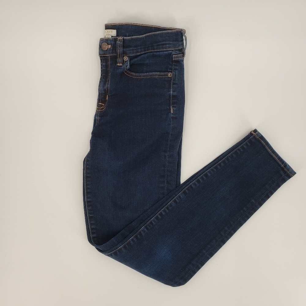 J. Crew Factory Stretch Skinny Jeans in Dark Wash, Size 28
